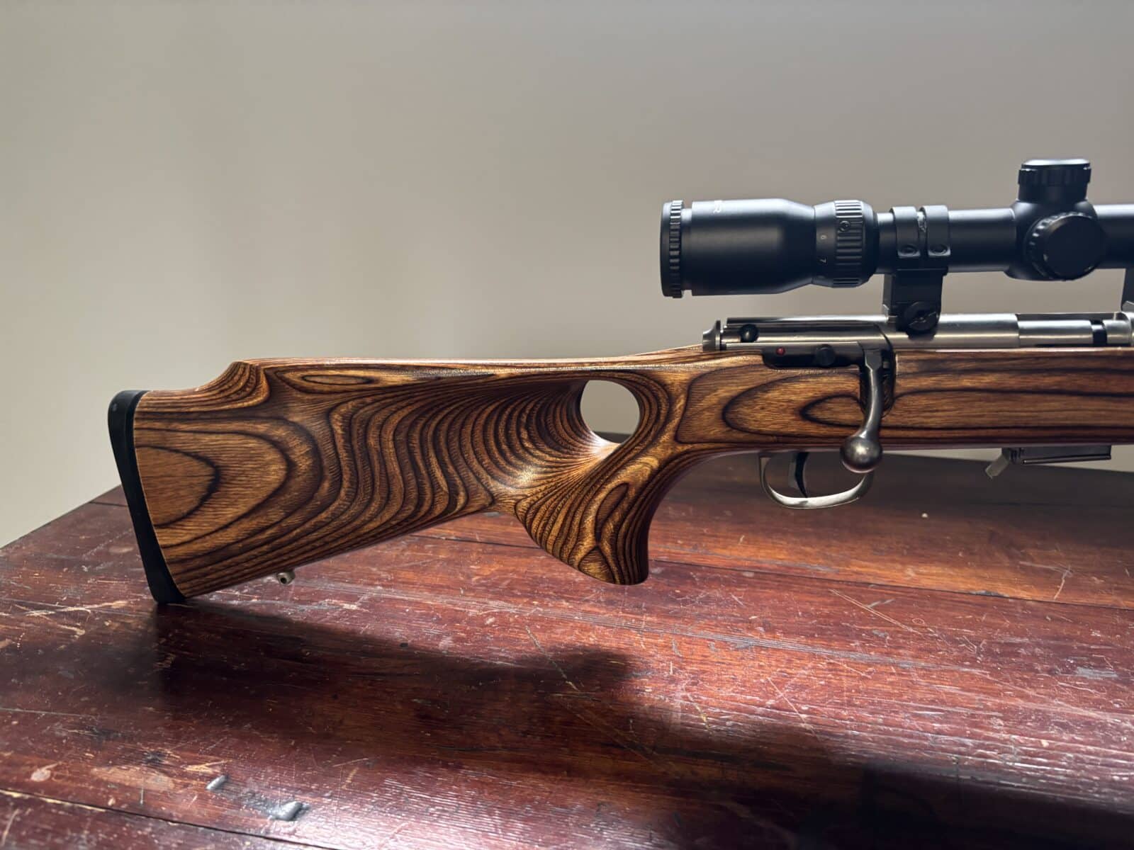 17 HMR savage 93R17 stainless avec scoop bipod
