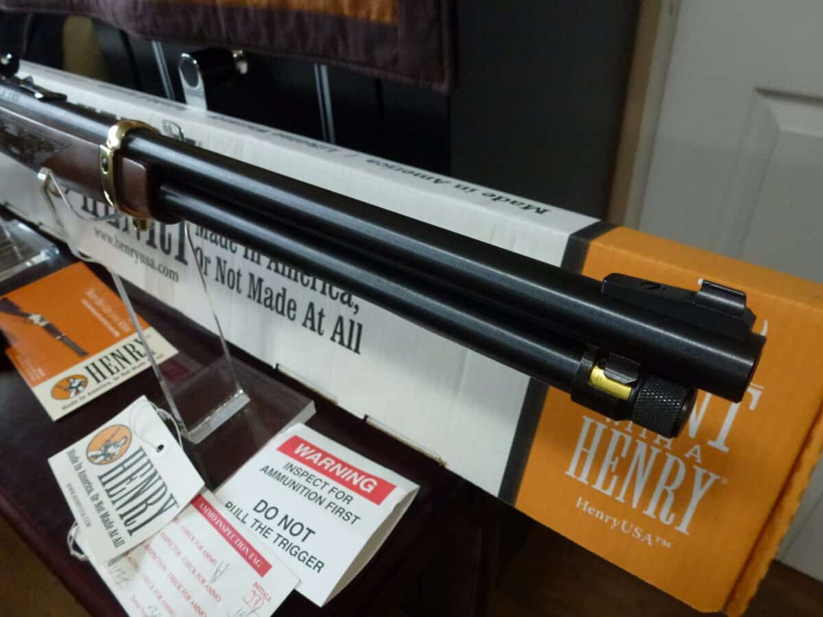 ***NEW in BOX***UNFIRED***HENRY SIDE GATE 38/55 POLISHED BRASS***