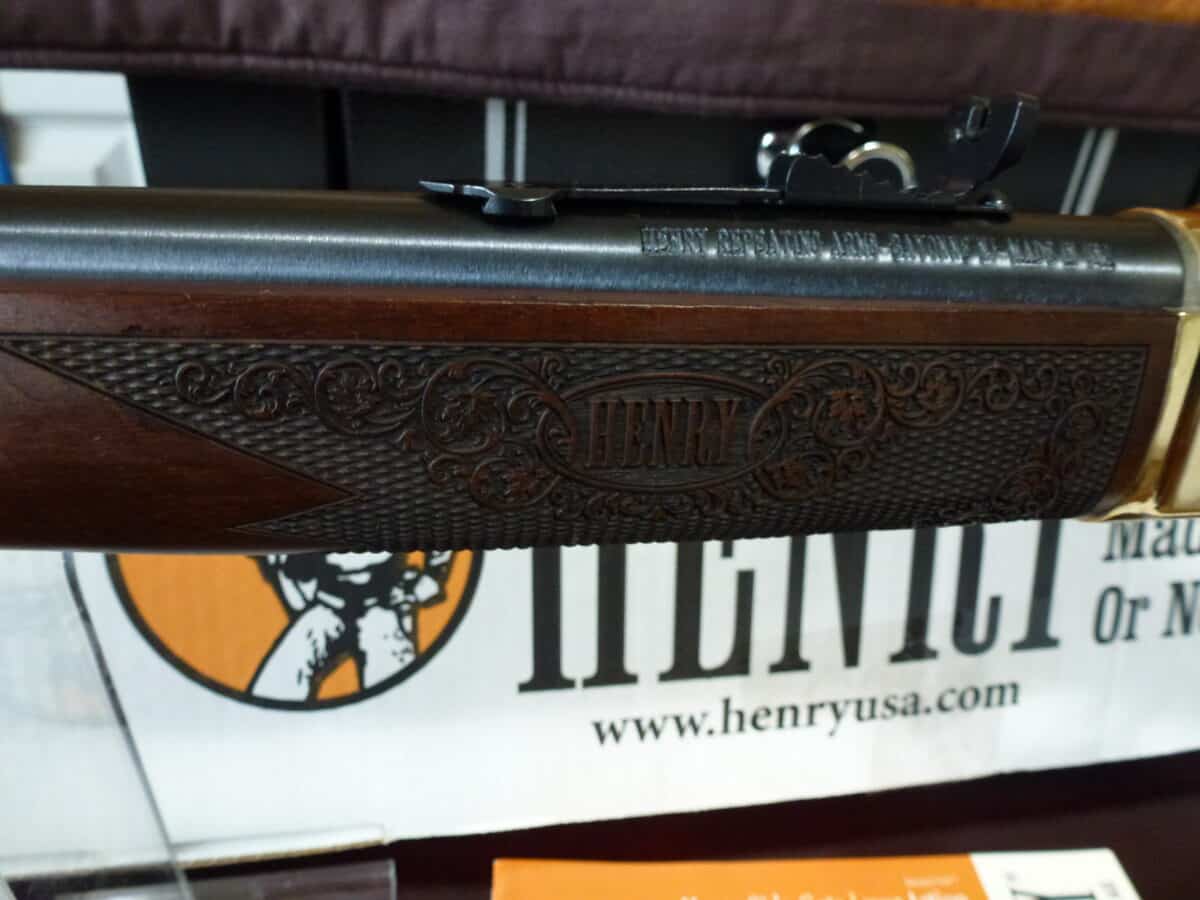 ***NEW in BOX***UNFIRED***HENRY SIDE GATE 38/55 POLISHED BRASS***
