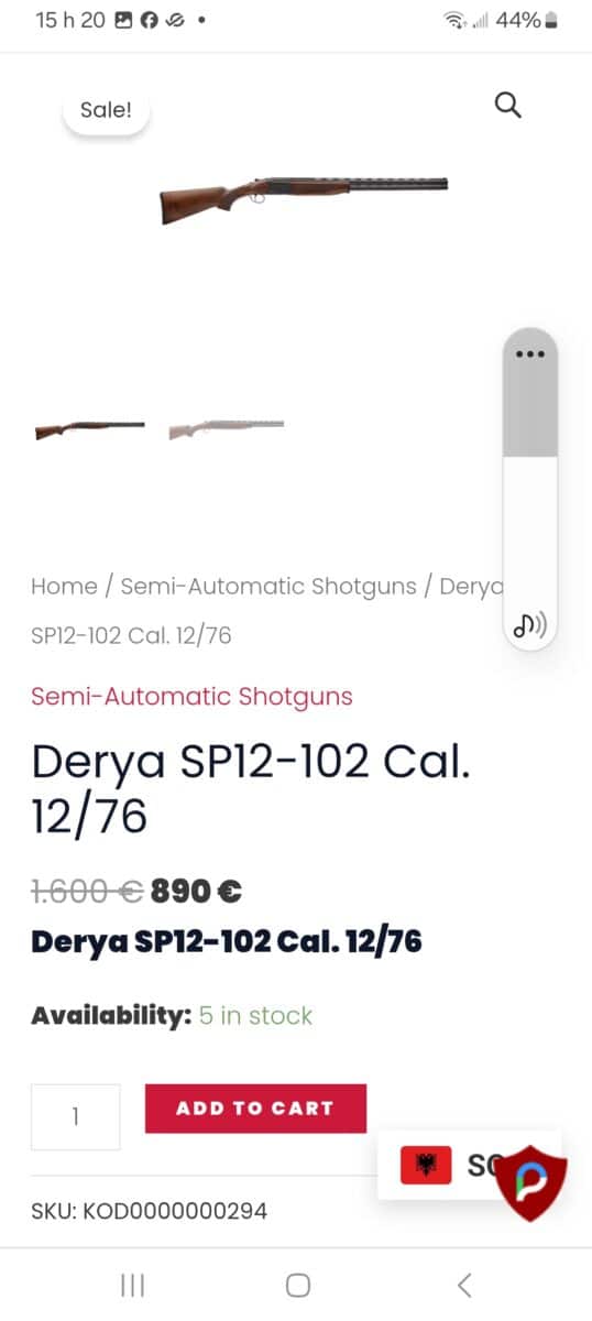 Fusil derya supperpose clone berreta