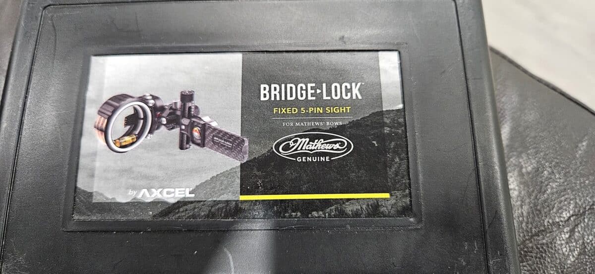 Mathews Bridge Lock Axcel Sight 5 pins comme neuf