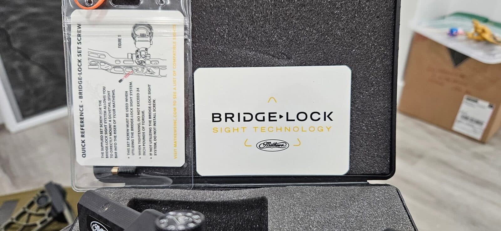Mathews Bridge Lock Axcel Sight 5 pins comme neuf