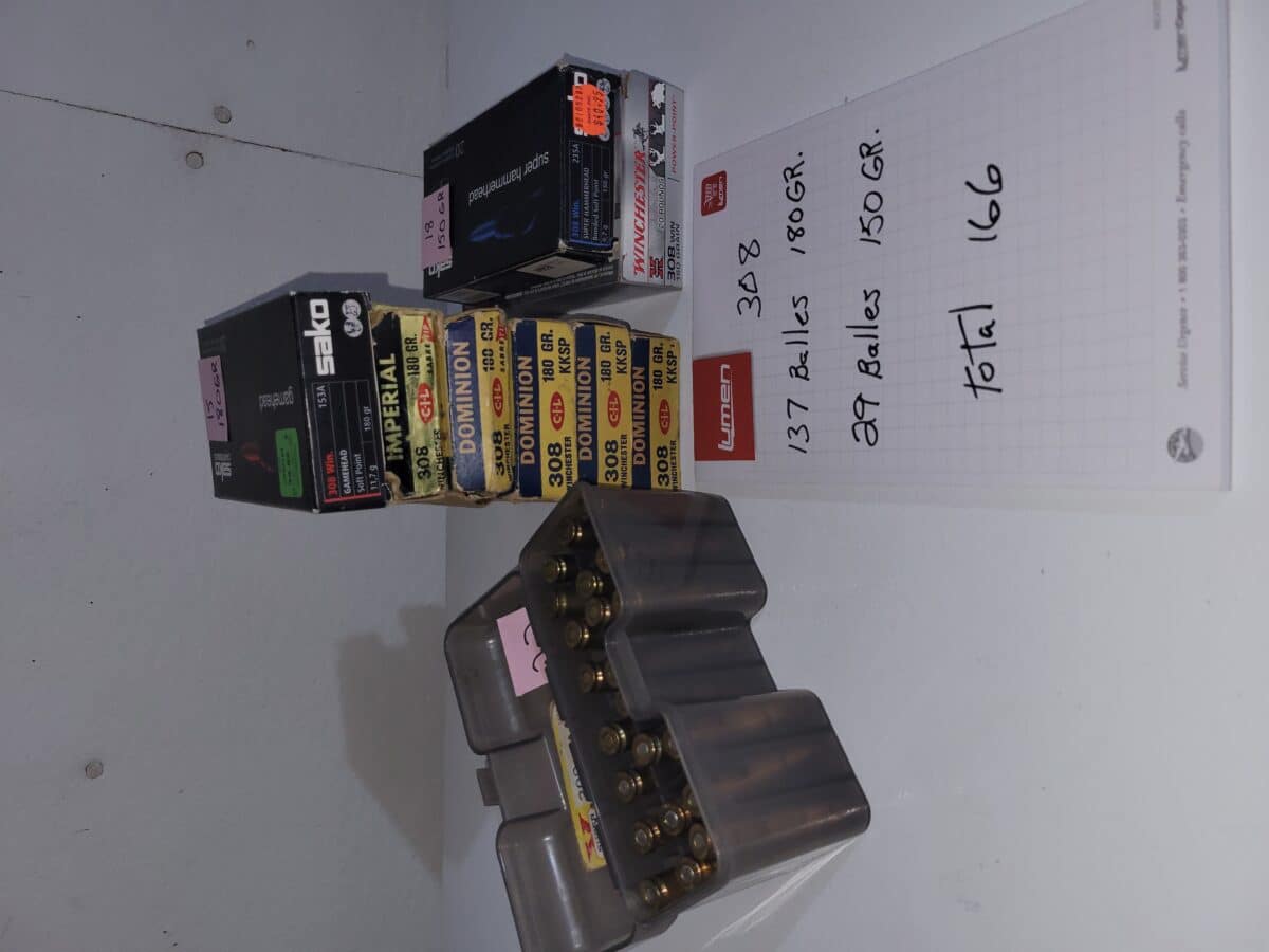 Munition calibre 308