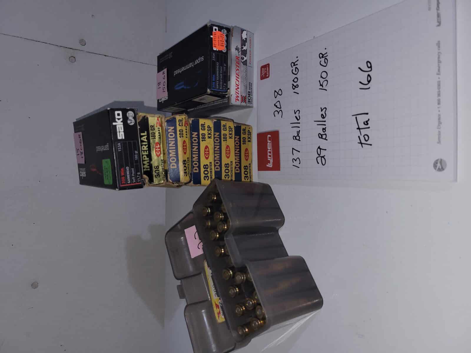 Munition calibre 308