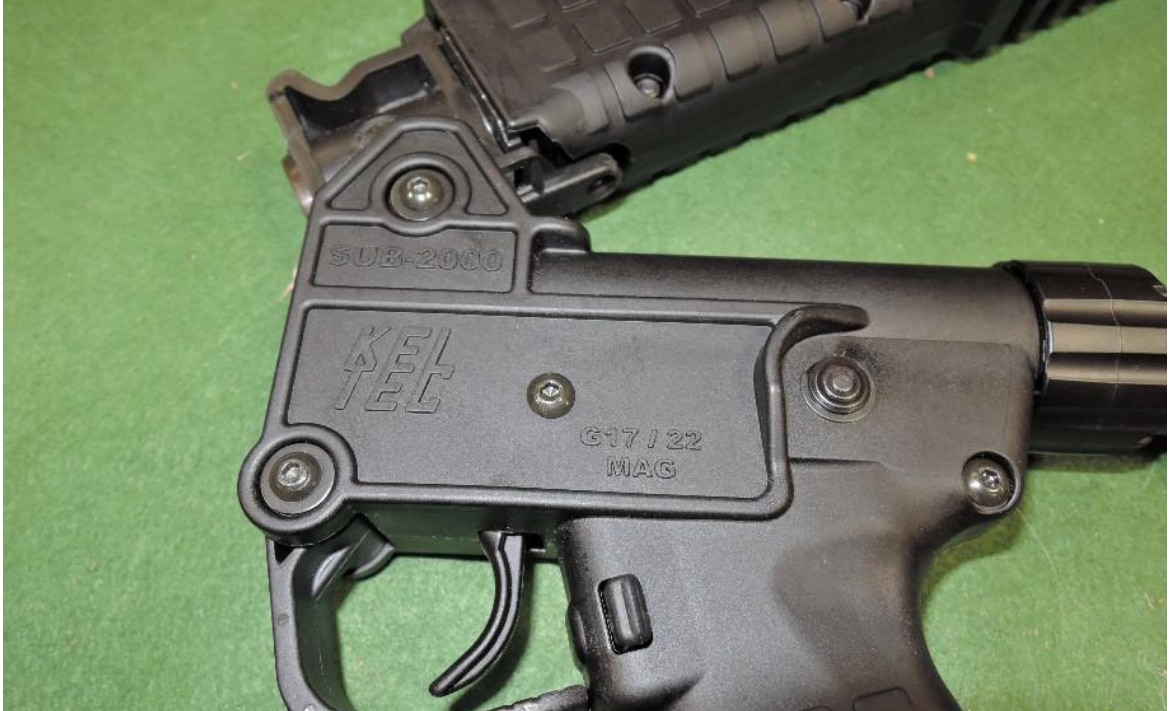 Carabine KEL-TEC SUB-2000 GEN 2 en 9x19mm compatible avec les char