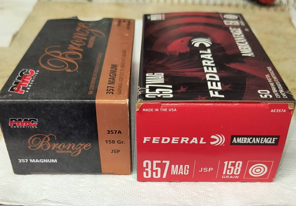 Munitions 357 mag et 7mm Remington Mag