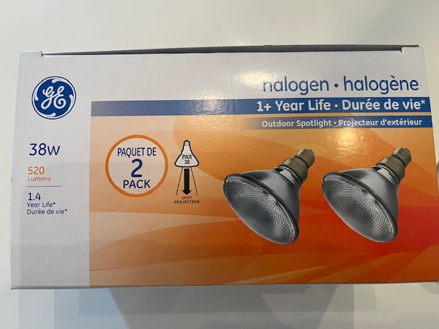 Ampoules halogènes d’extérieur 120 V
