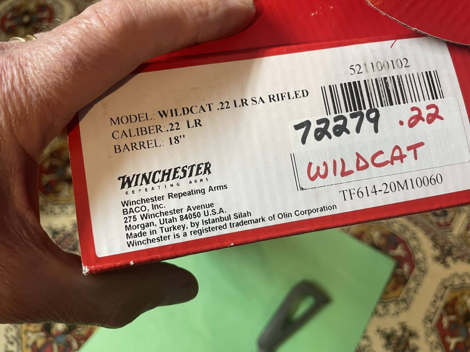 WINCHESTER WILDCAT 22LR NEUVE