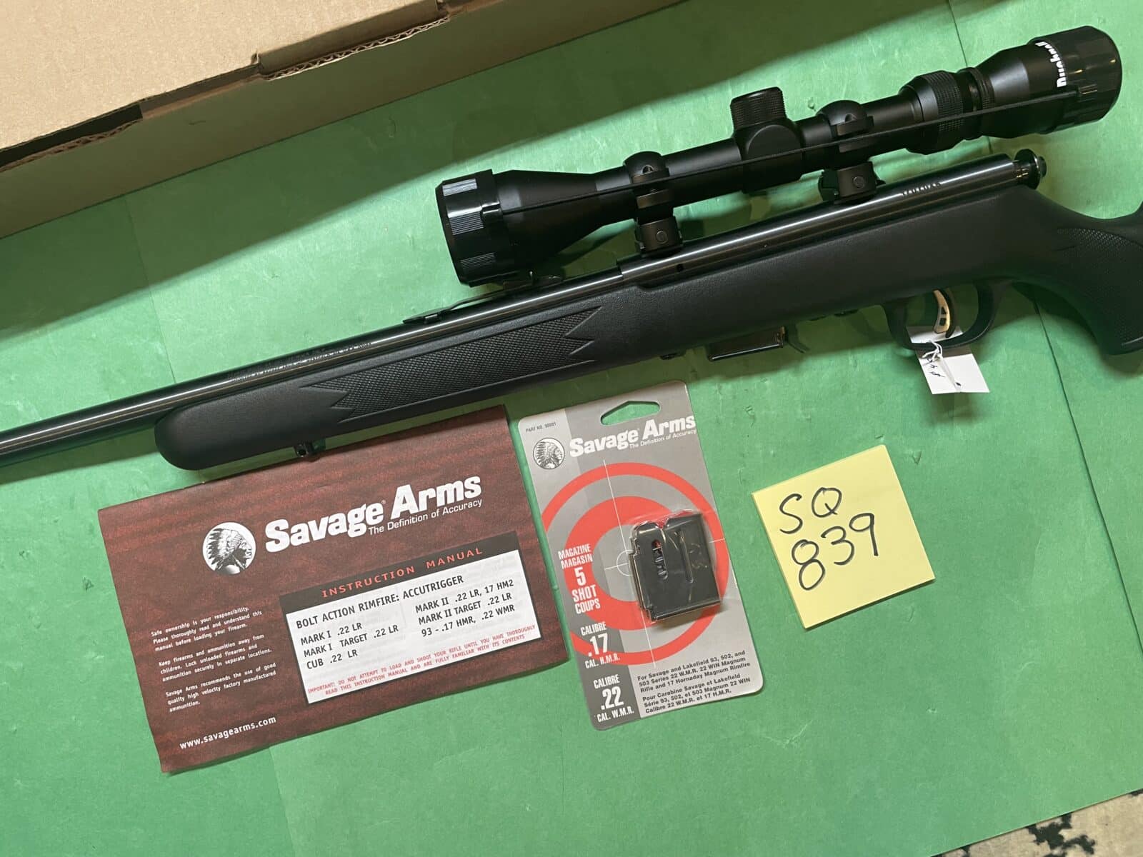 SAVAGE 93F 22 MAG * NEUF *