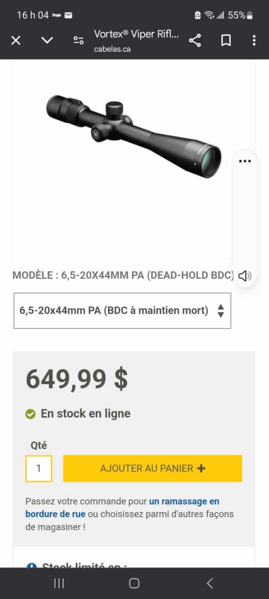 Vortex Viper neuf dans sa boîte