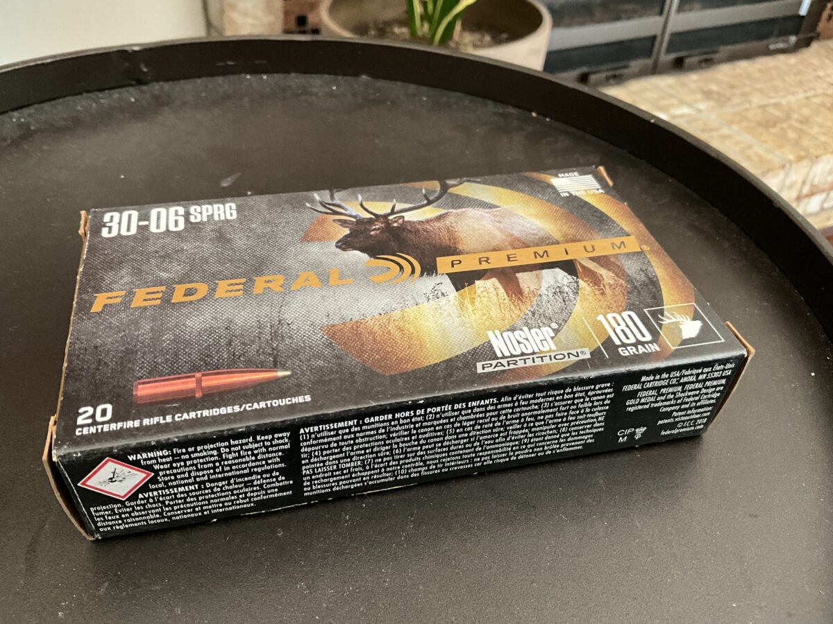 Federal Premium Nosler Partition 30-06 180 Grain