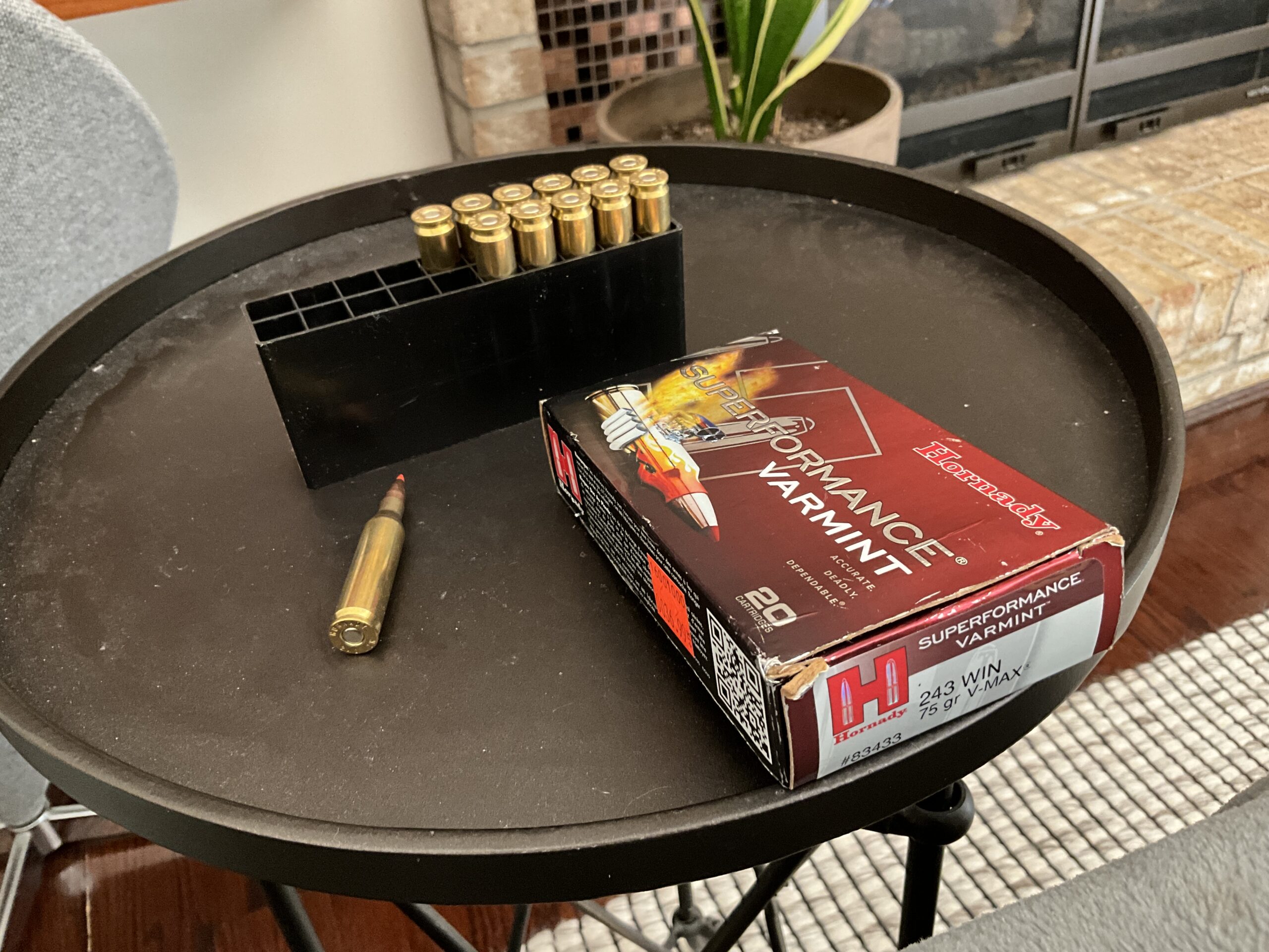 Hornady Superformance Varmint 243 75 Grain V-Max