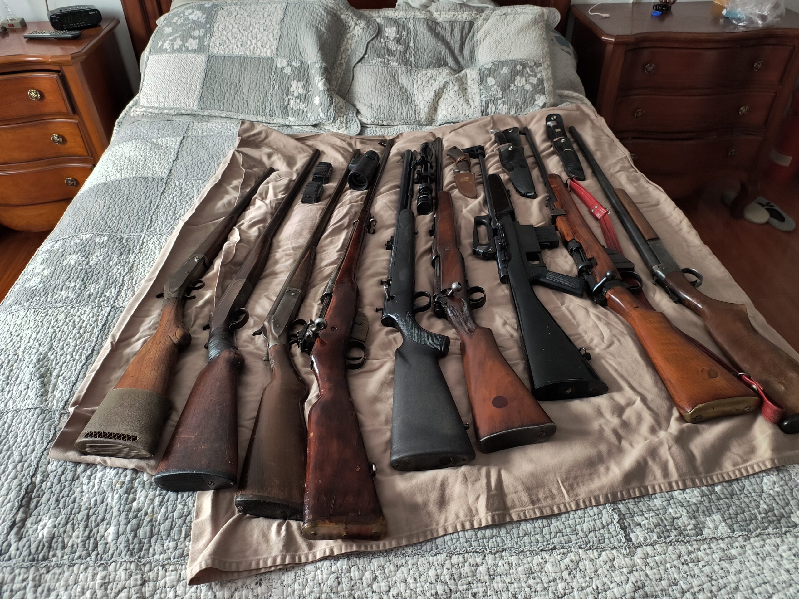Lot de carabine et fusil