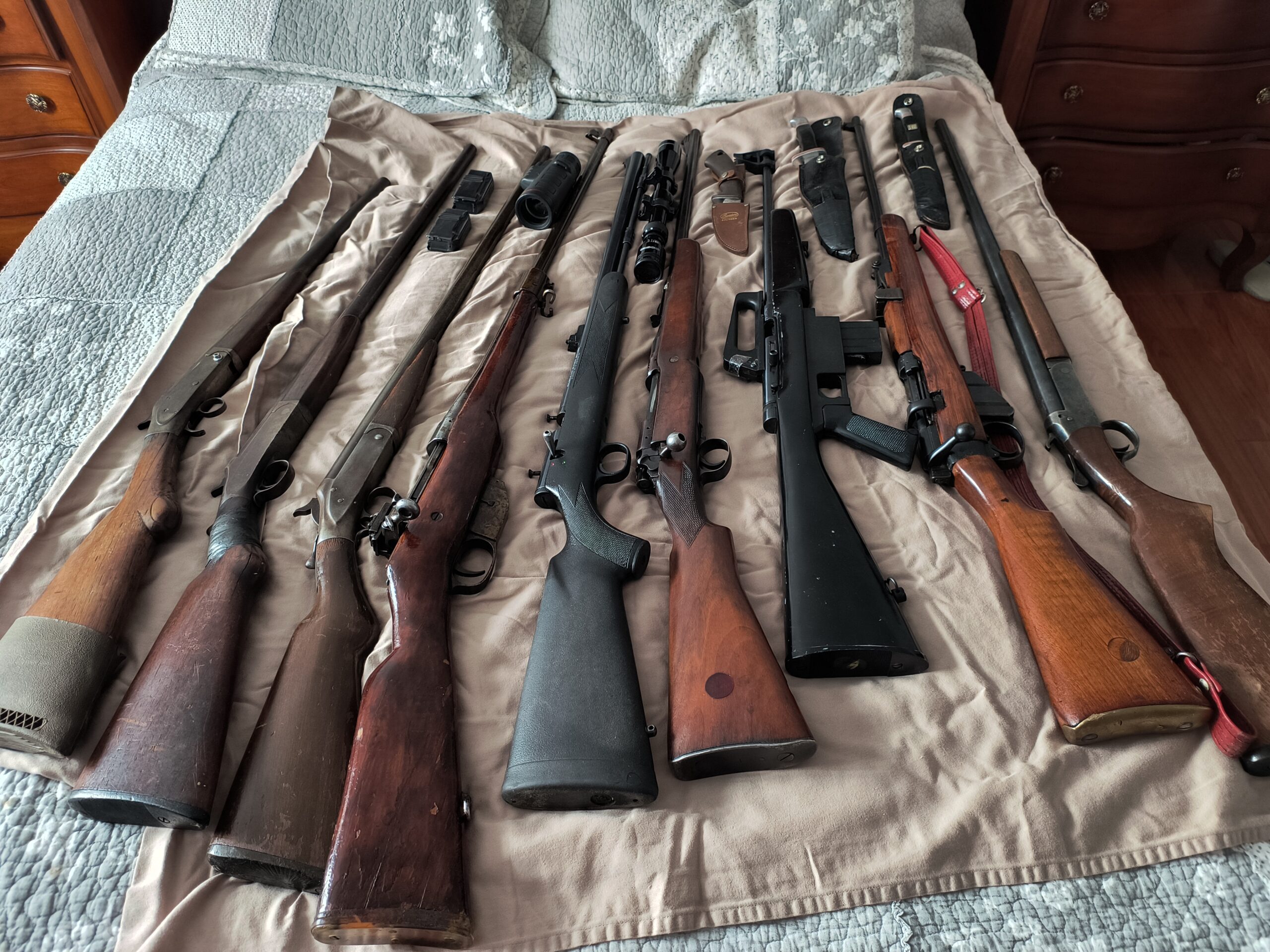 Lot de carabine et fusil