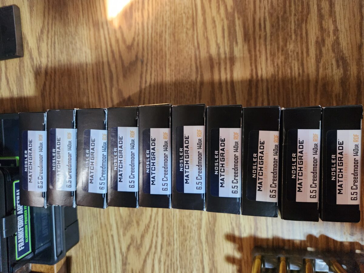 10 boites nosler rdf 140gr 6.5 creedmoor