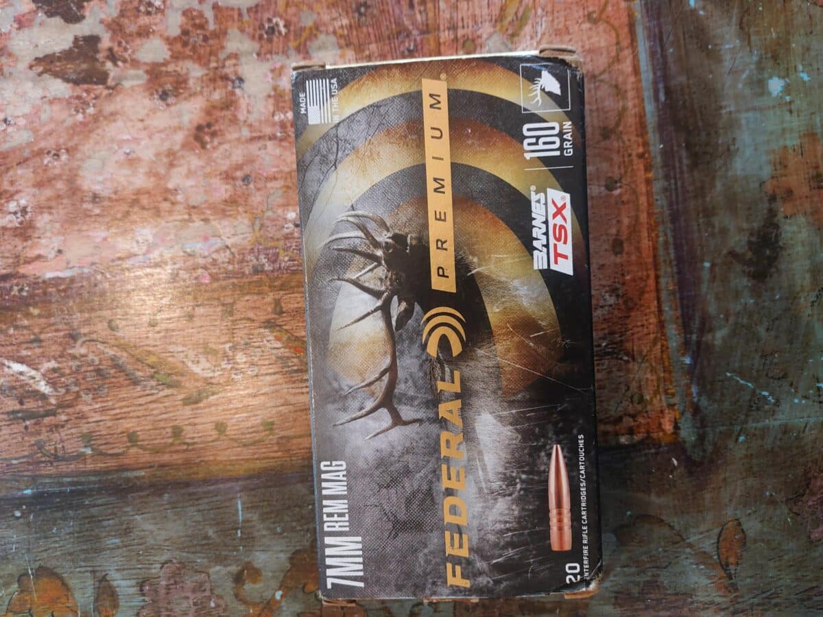 Federal Premium (Barnes TSX) 160 grain pour 7MM REM MAG