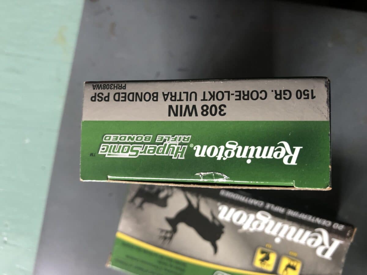 Munitions cal 308 Remington