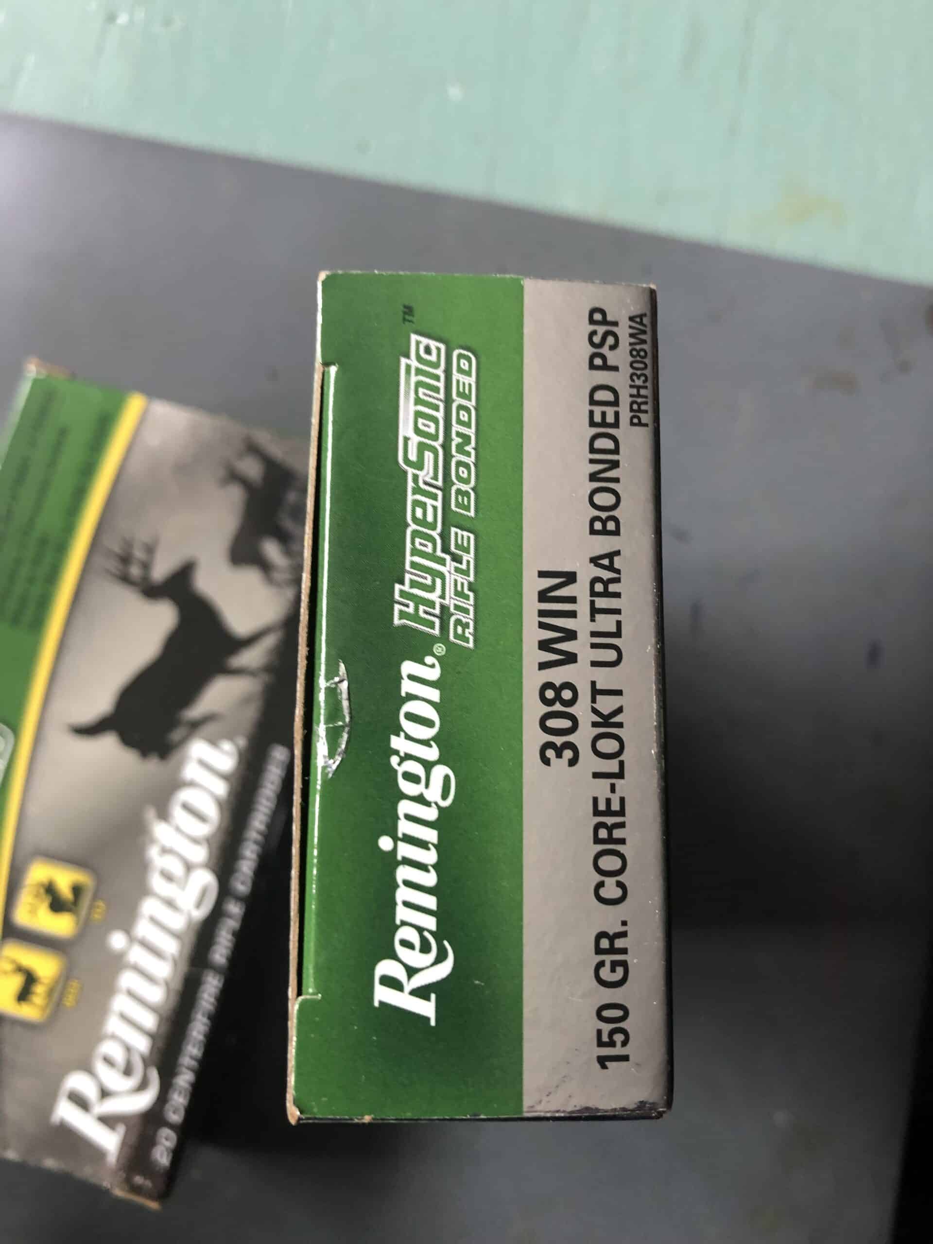 Munitions cal 308 Remington