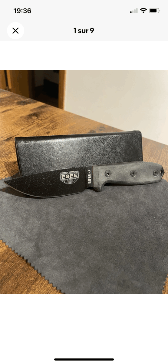 Couteau de survie Esee 3