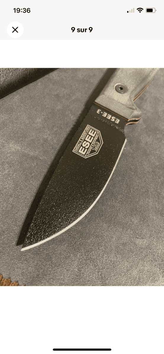 Couteau de survie Esee 3
