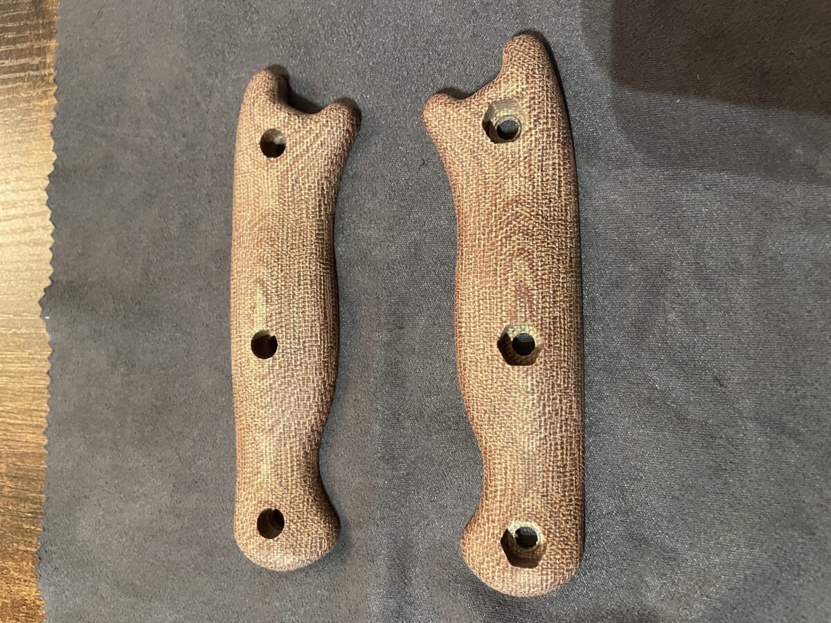 Ka-Bar Becker set de pognées( scales), micarta, BK16, BK18, BK19