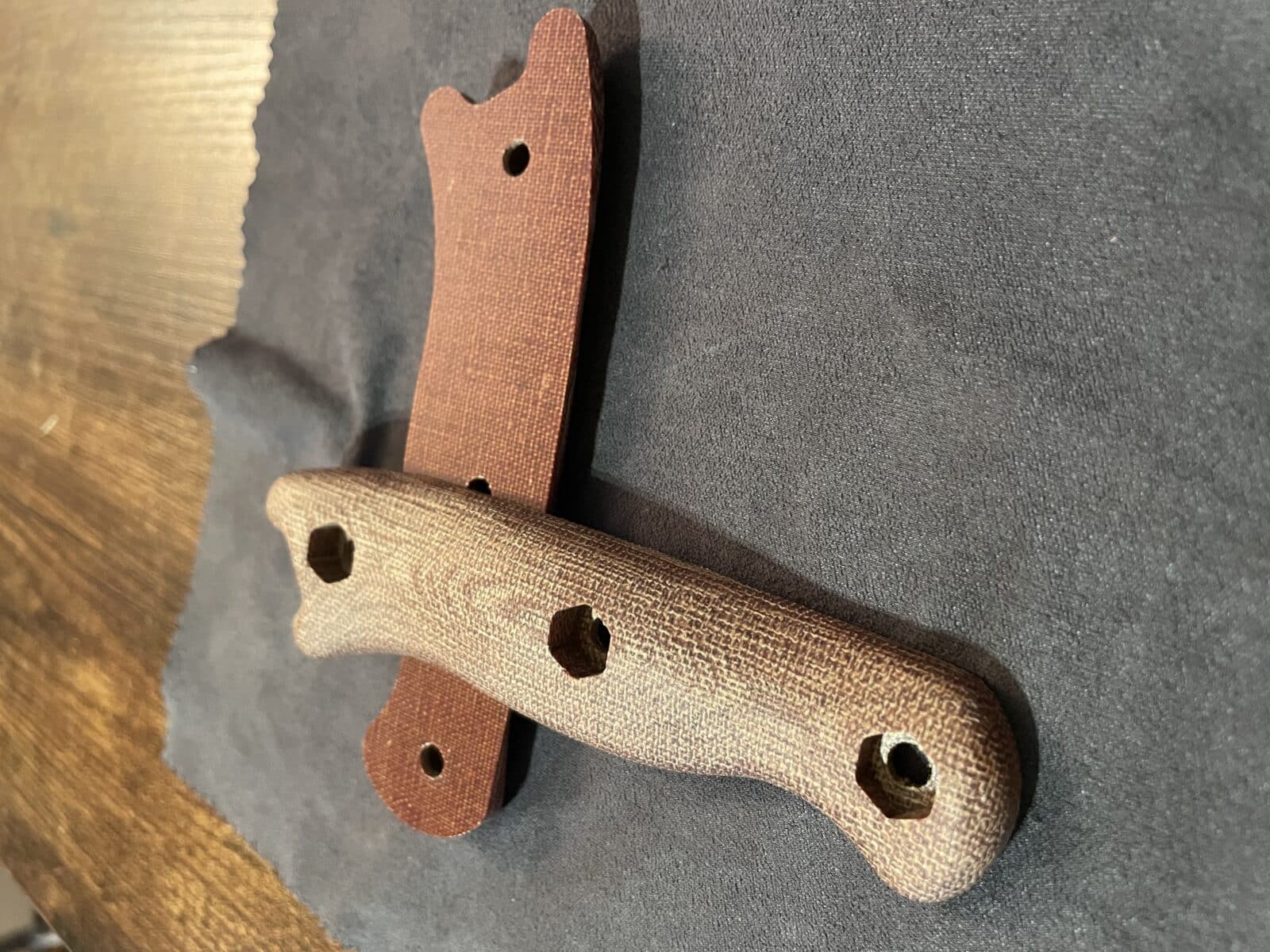 Ka-Bar Becker set de pognées( scales), micarta, BK16, BK18, BK19