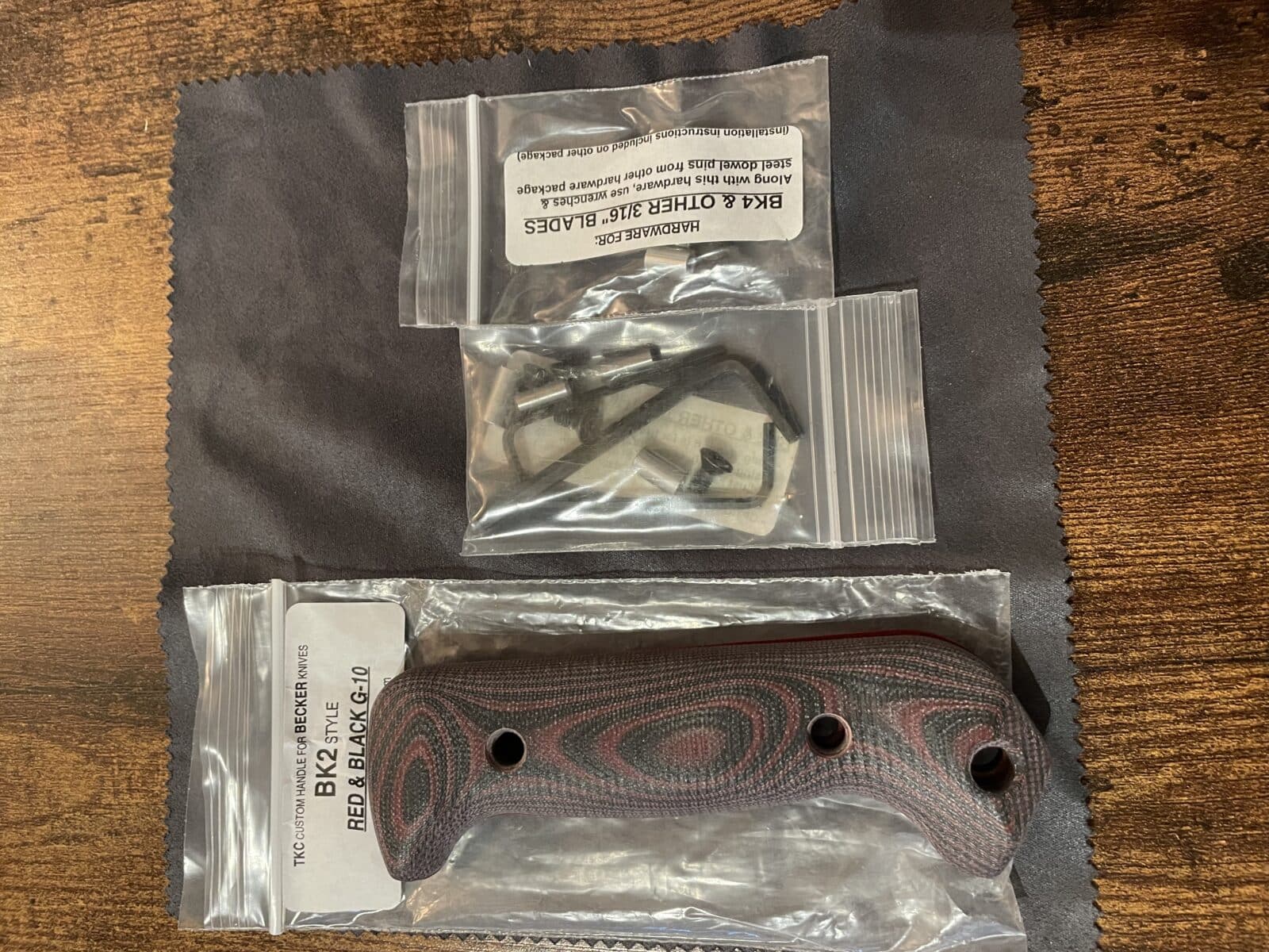Kabar Becker G10 scales, poignées, BK7, 9, 10
