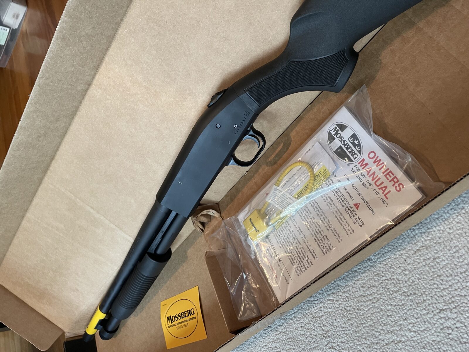 Fusil Mossberg 590 tactical 7 shots, 18,5”, Neuf, jamais tiré!