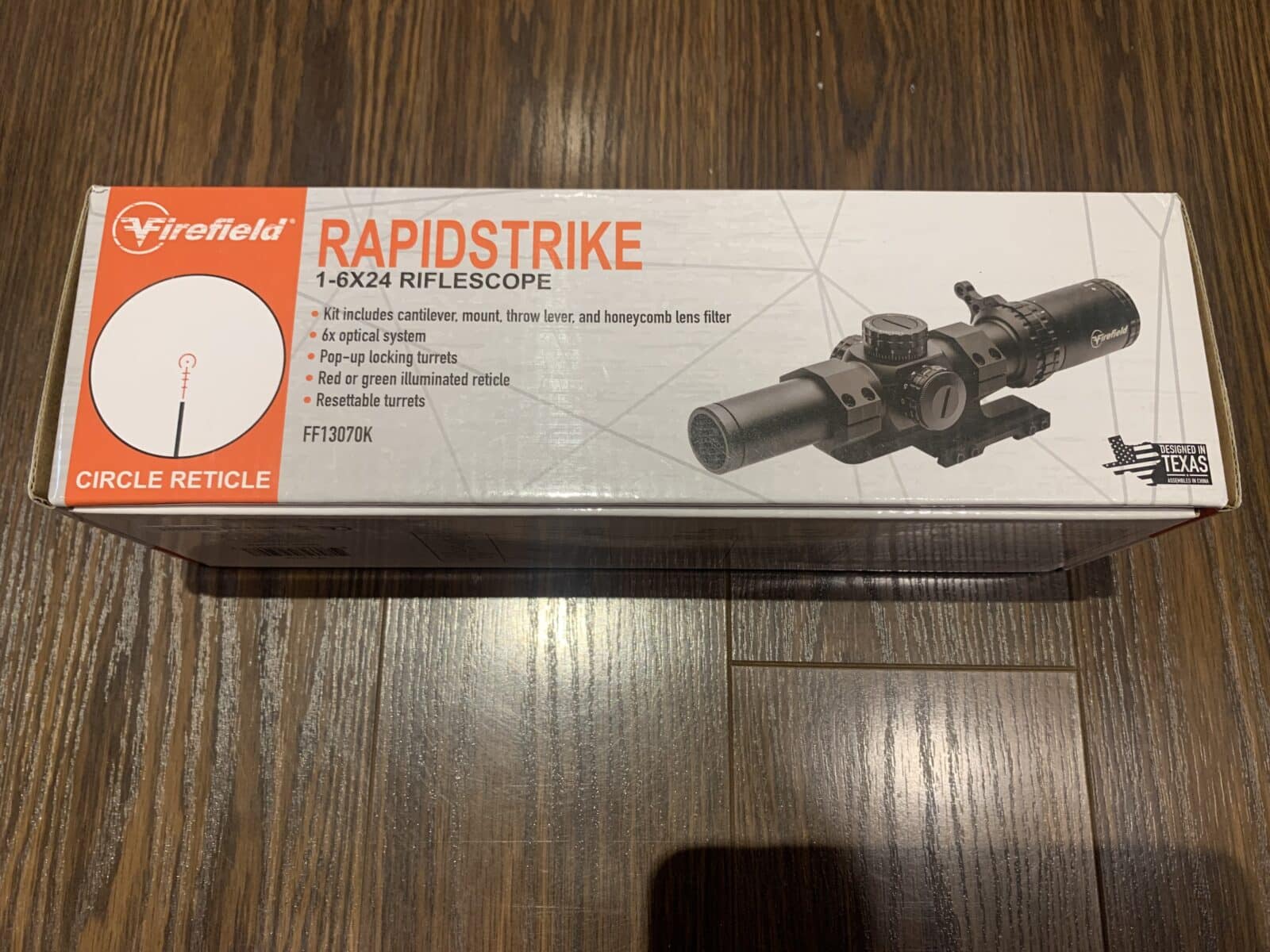 Scope firefield 1-6 x 24 illuminé