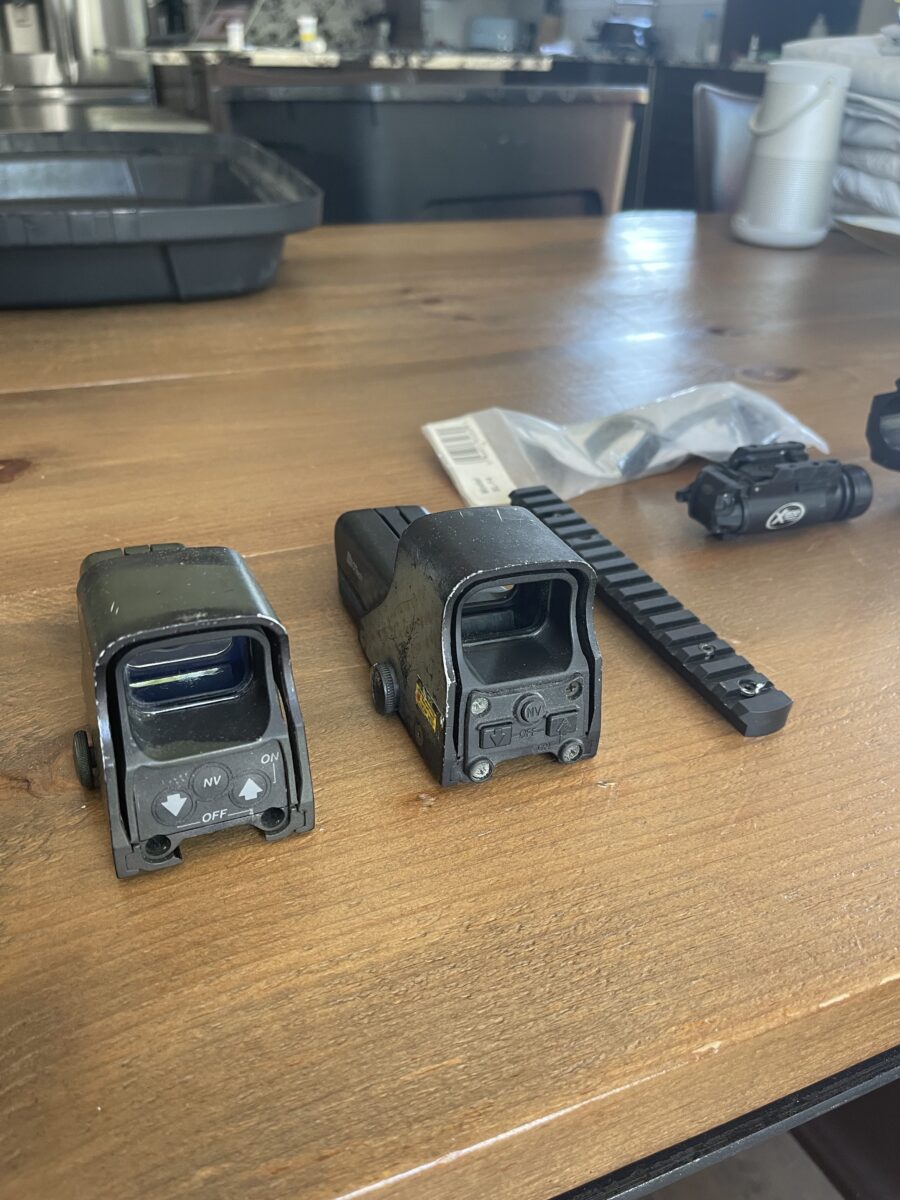 EO Tech, holo sight, mire holographique, red dot