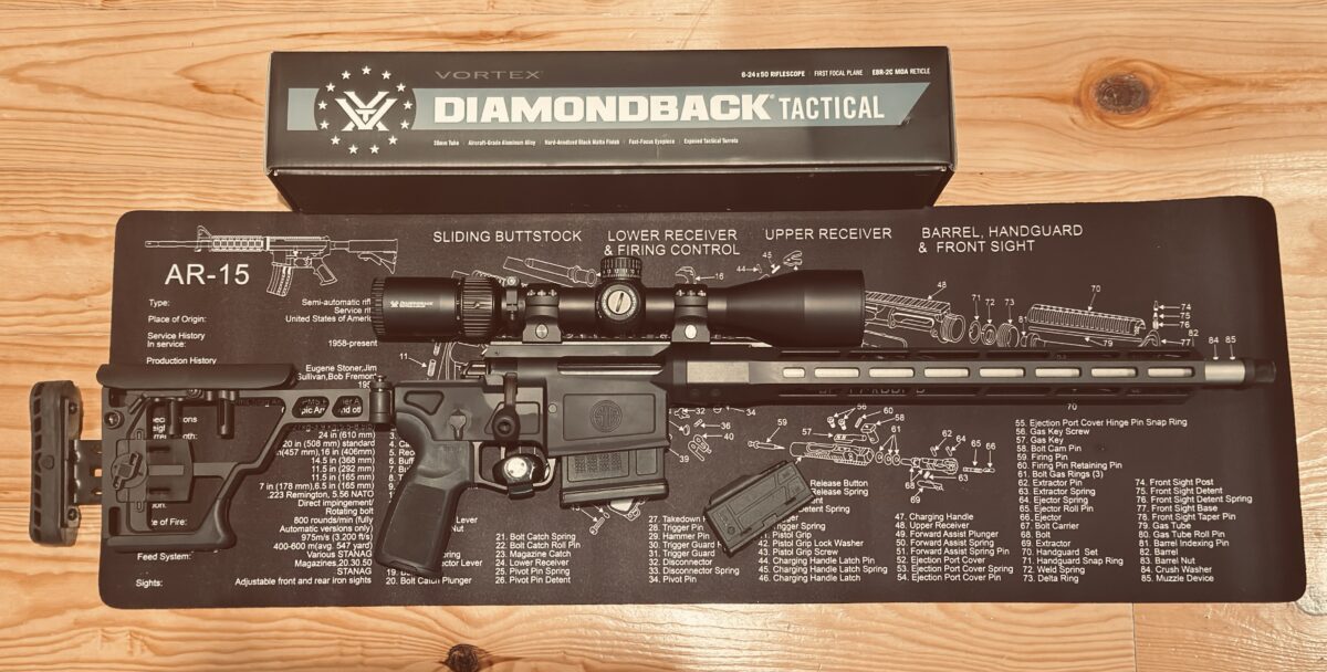 SIG Cross calibre 308 avec téléscope Vortex Diamondbac