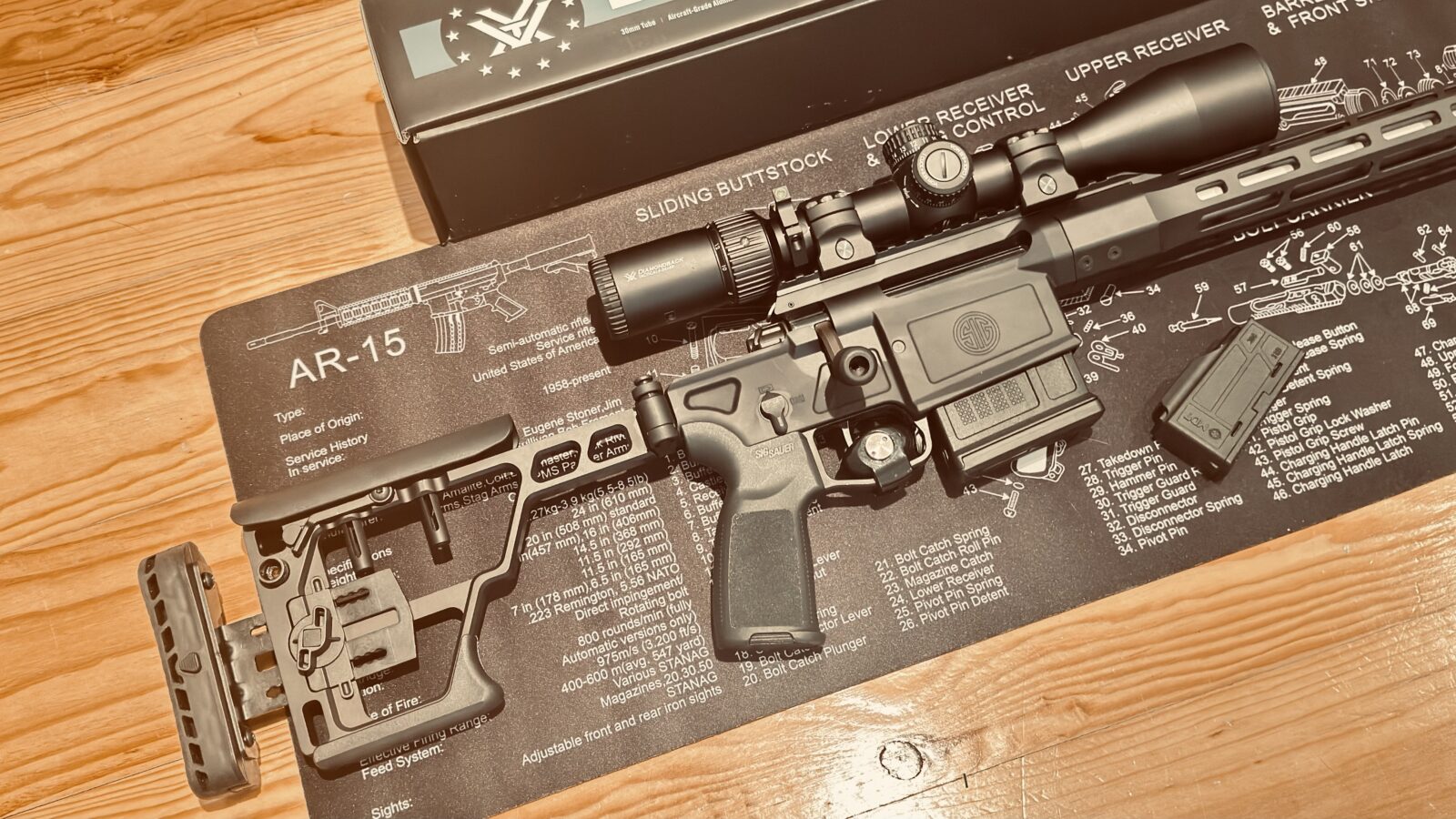 SIG Cross calibre 308 avec téléscope Vortex Diamondbac