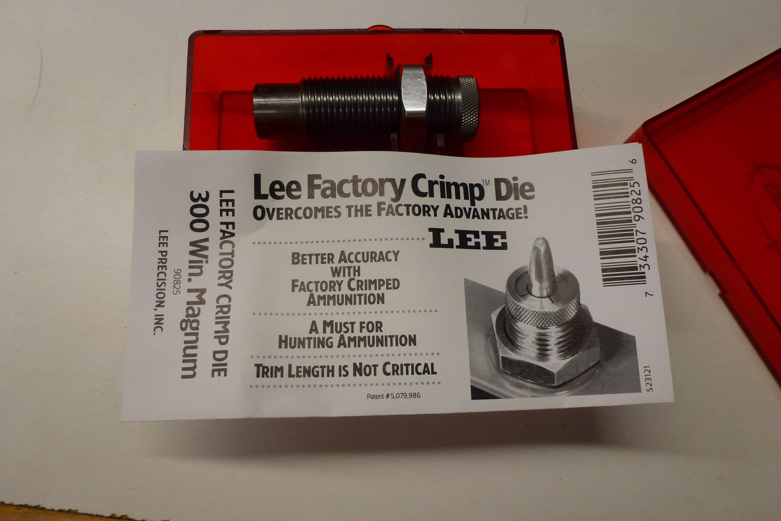 LEE Factory crimp die
