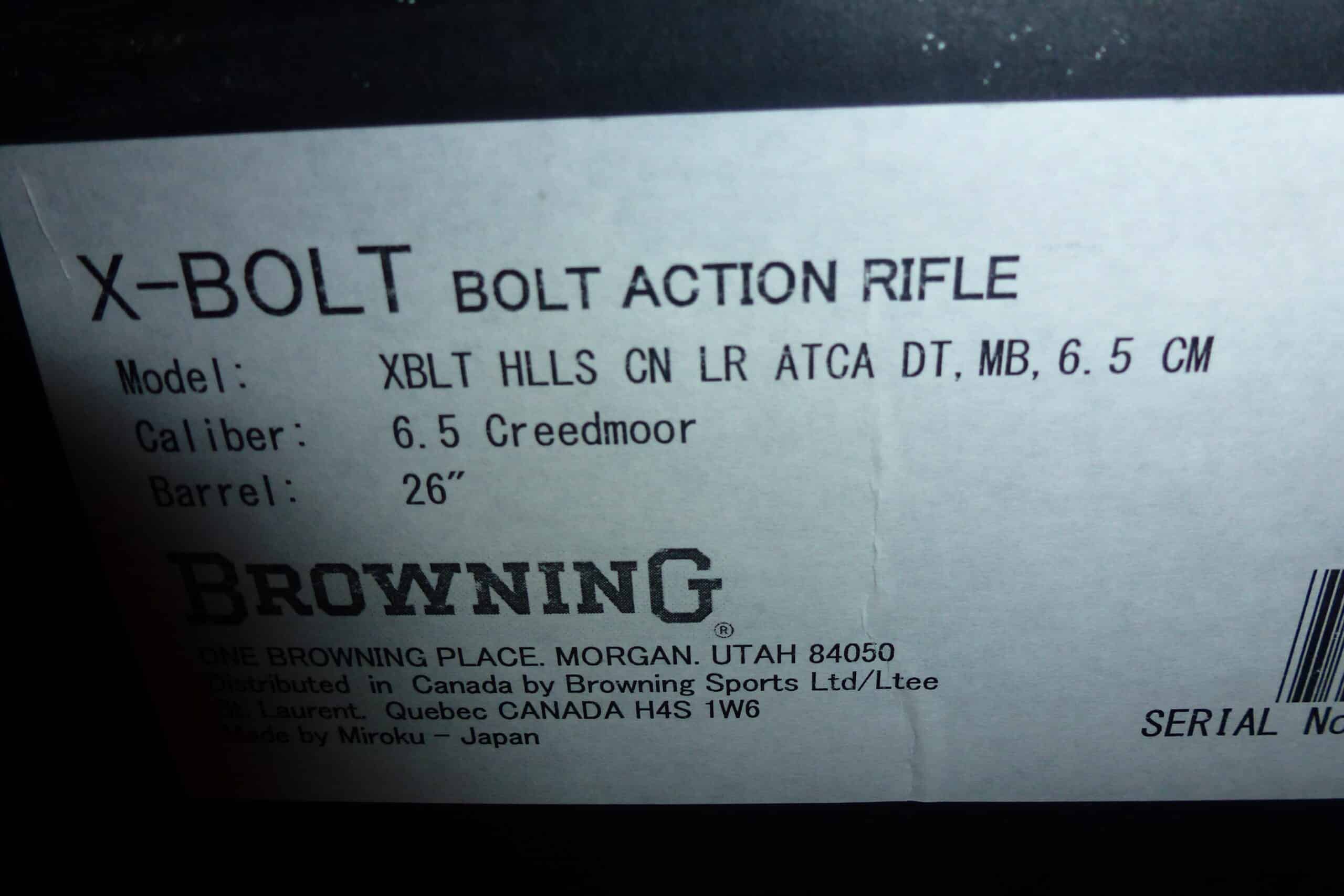 browning xbolt hell canyon long range 6.5 creedmore