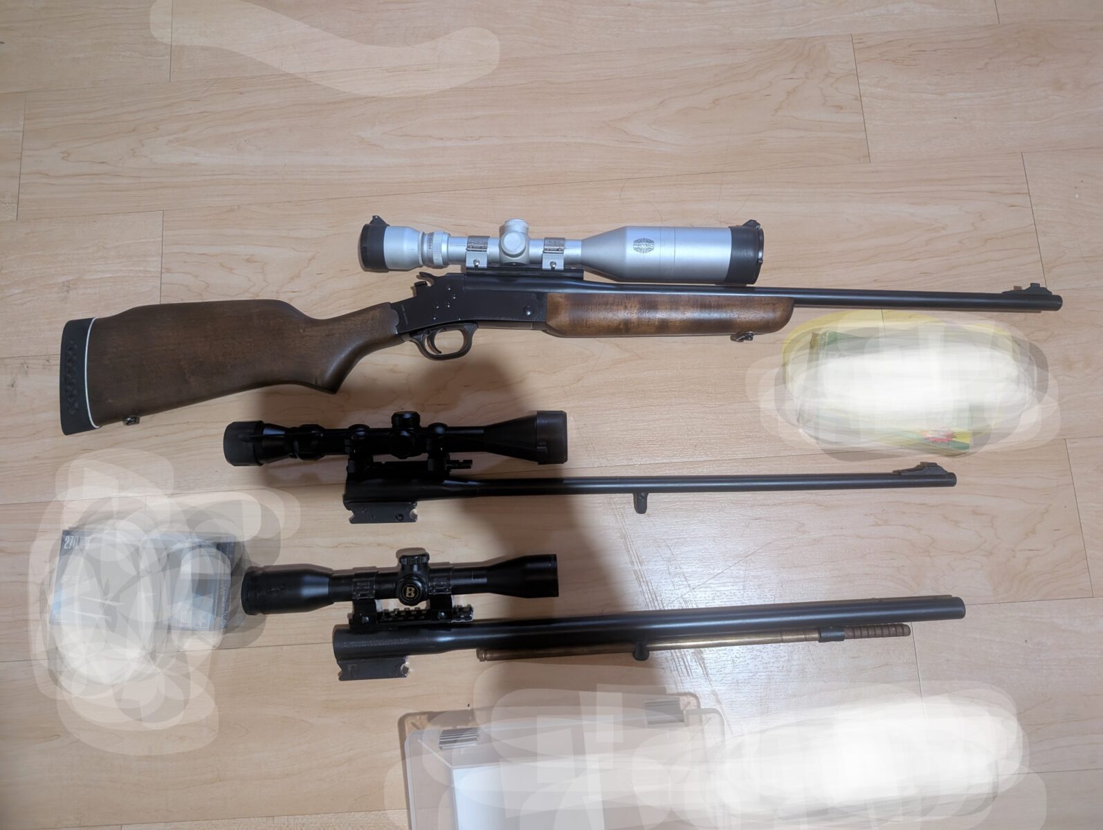 Carabine a un coup multi calibre Rossi. 270win/17HMR/Cal50