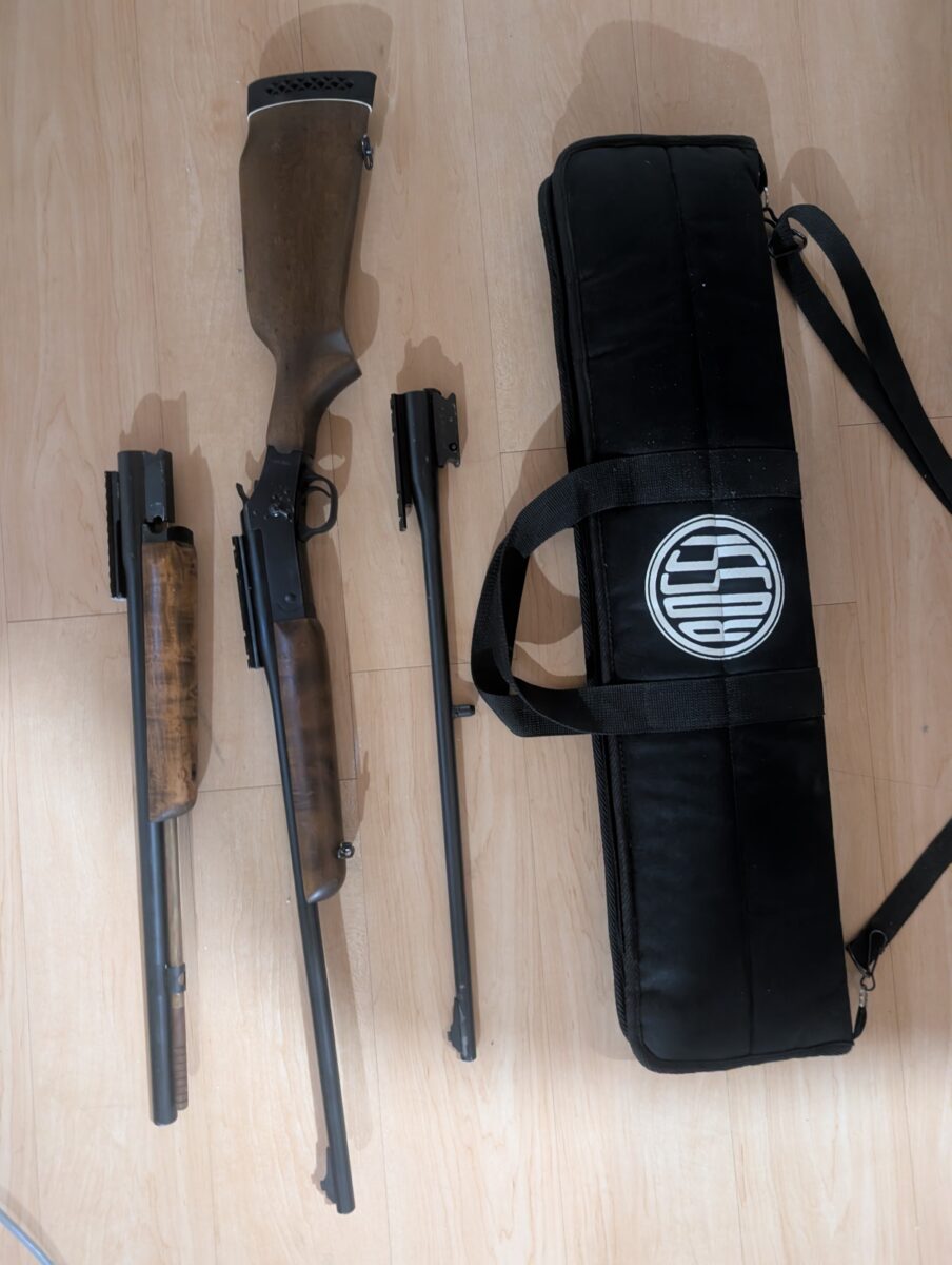 Carabine a un coup multi calibre Rossi. 270win/17HMR/Cal50