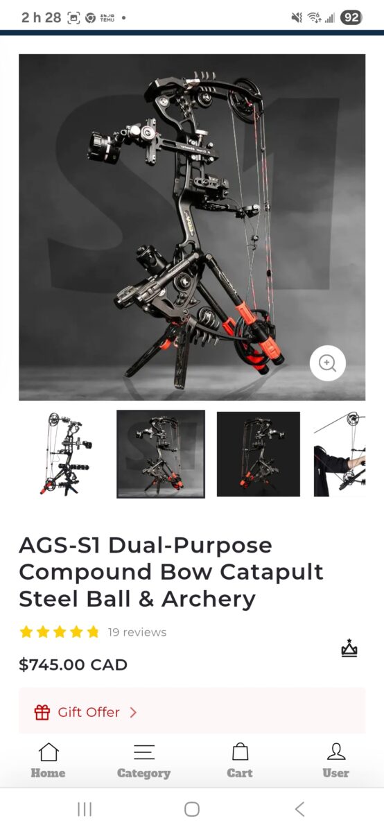ARC A POULIE AGS S1 dual shooter