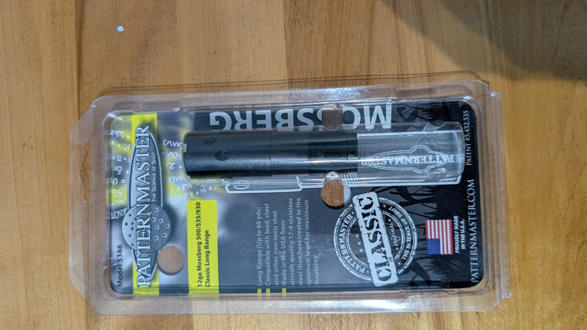 Choke patternmaster classic long range calibre 12 mossberg