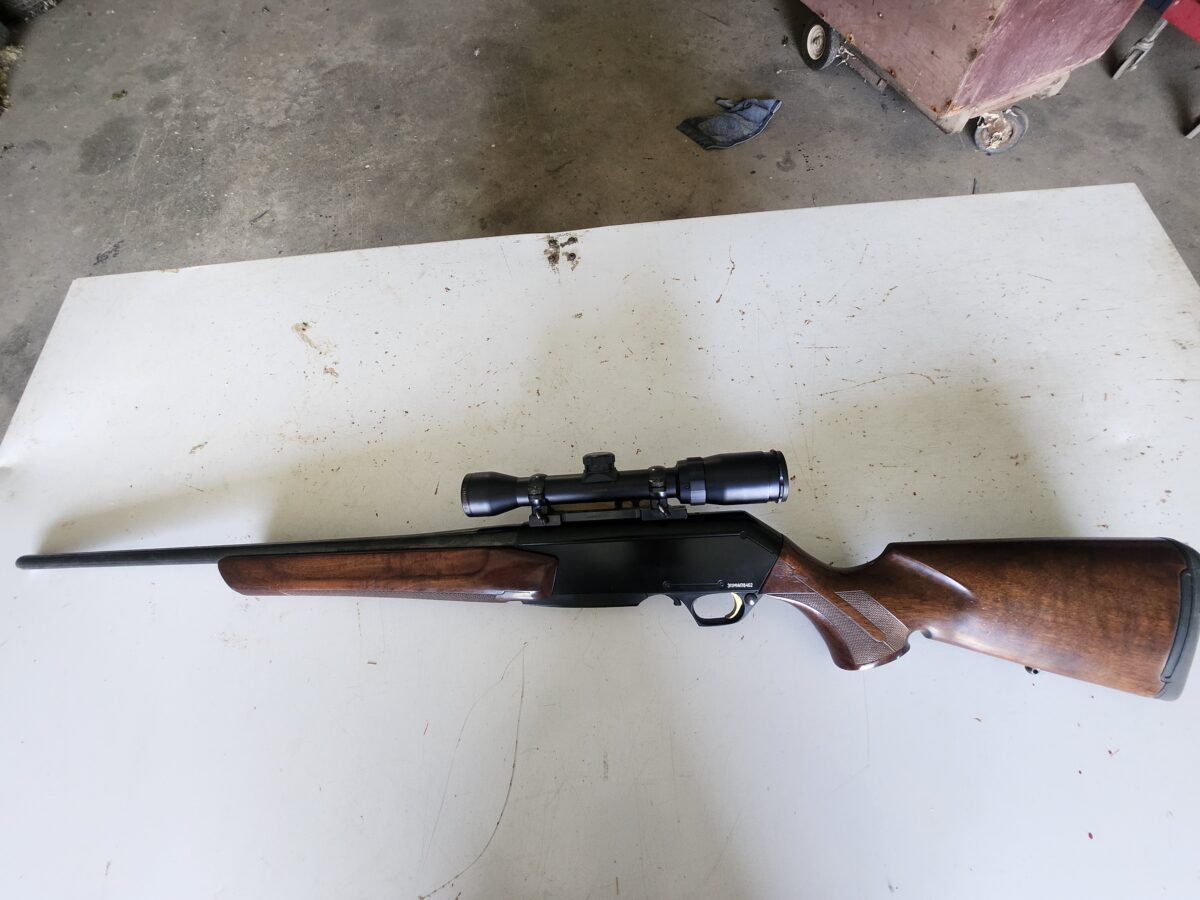 Carabine Browning Bar 243 semie auto télescope etui courroie auto