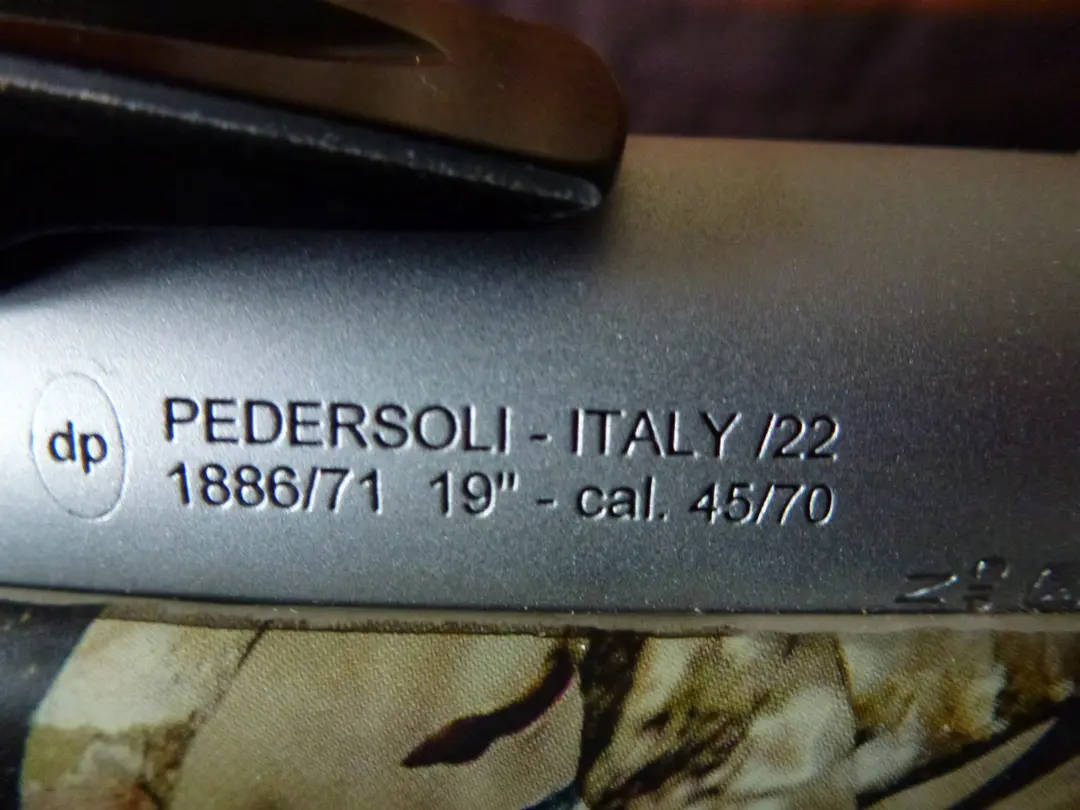 **2500$**PEDERSOLI 86/71 STAINLESS STEEL GUIDE MASTER CAMO 45/70**
