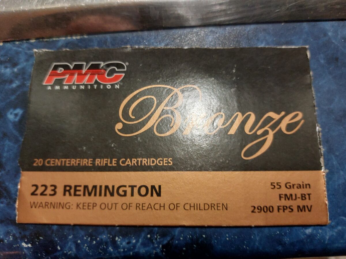 Munition 1000 PMC Bronze 223 rem 55 gr FMJ-BT
