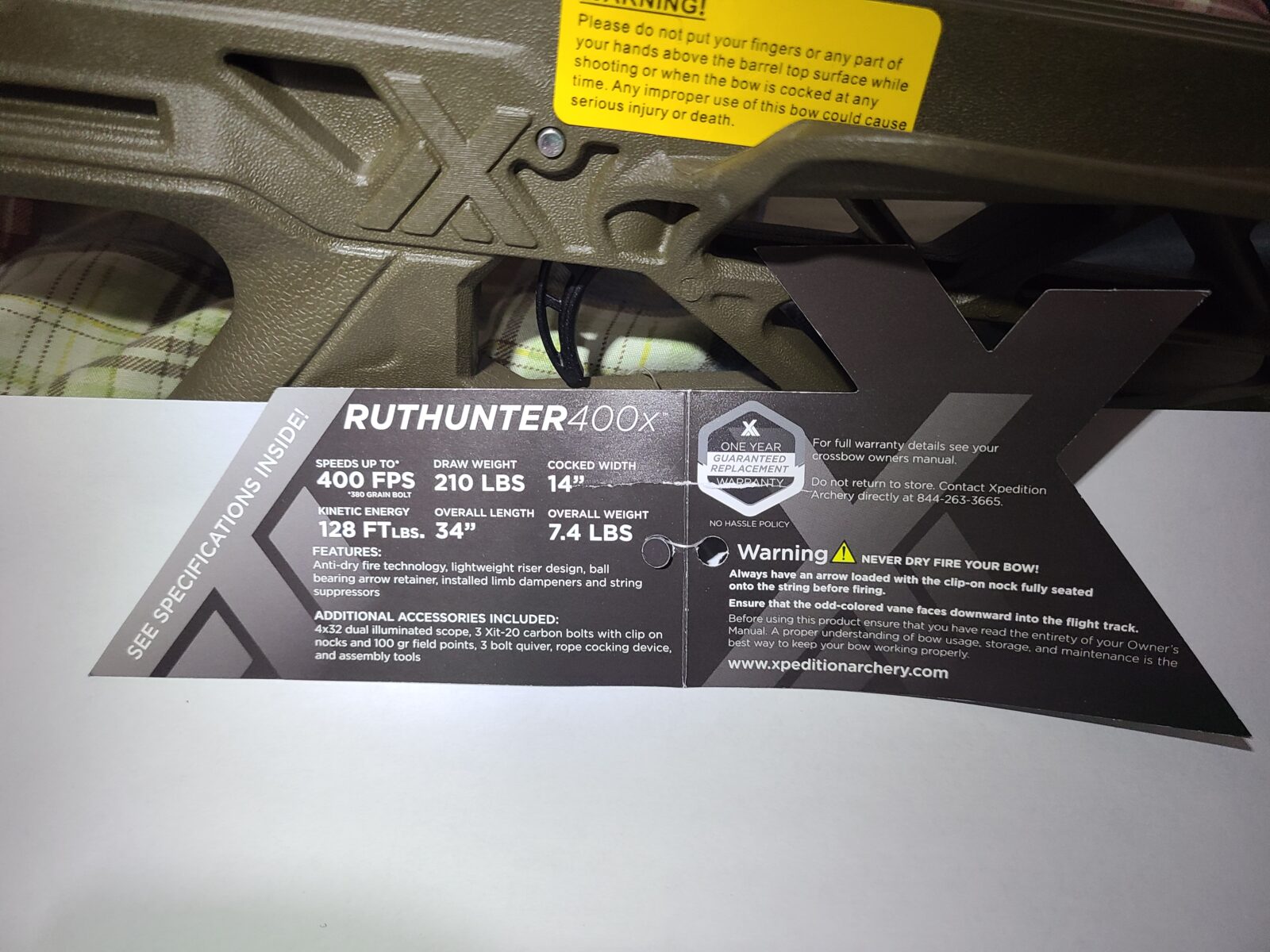 Neuve arbalete Xpedition Ruthunter 400X