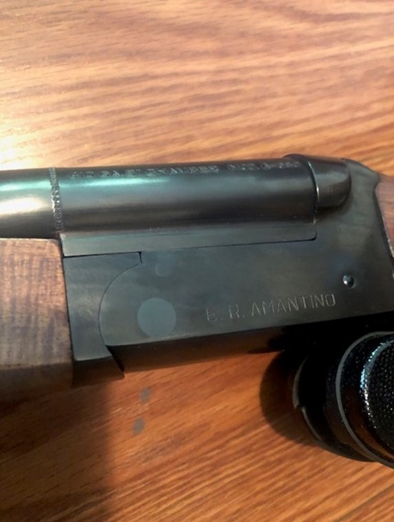 E.R. Amantino model A-680, 410Ga 3″ two shot hinge break