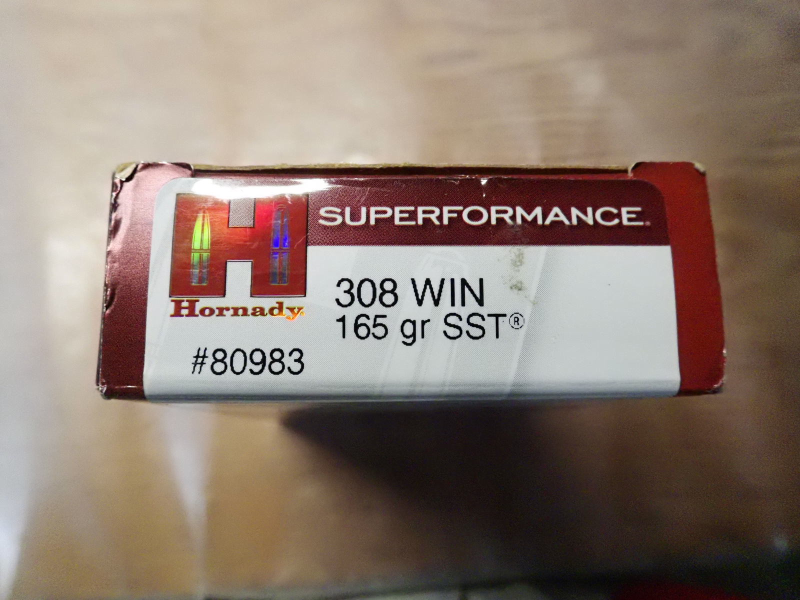 CARTOUCHES HORNADY SUPERFORMANCE.308 WIN 165 GR SST BOITE DE 15