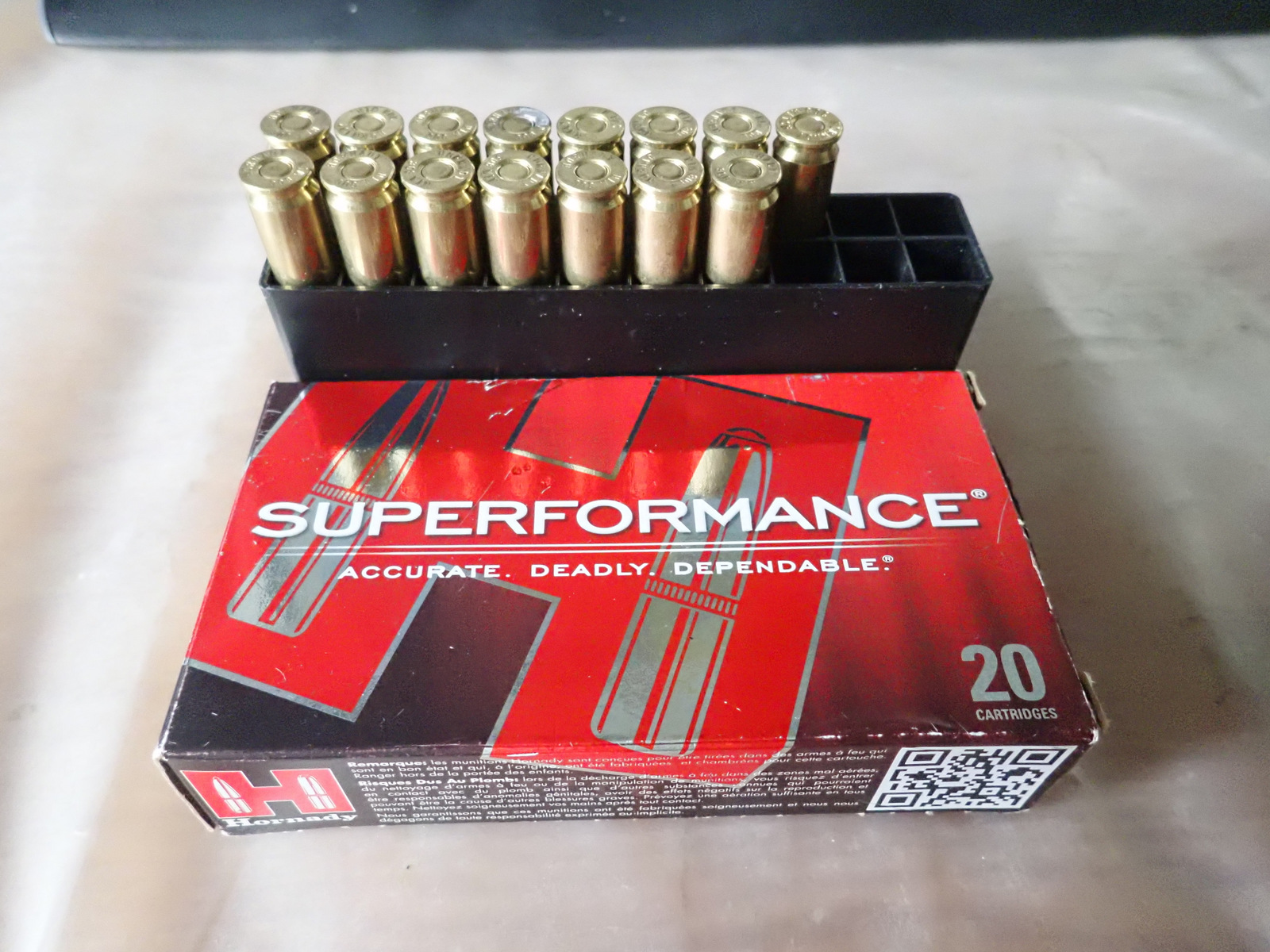 CARTOUCHES HORNADY SUPERFORMANCE.308 WIN 165 GR SST BOITE DE 15