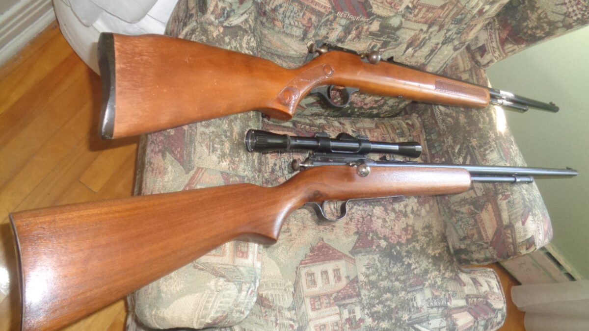 2 CARABINES COOEY .22 – : 1e- mod. 600 Rabbit & 2e- mod 60+scope