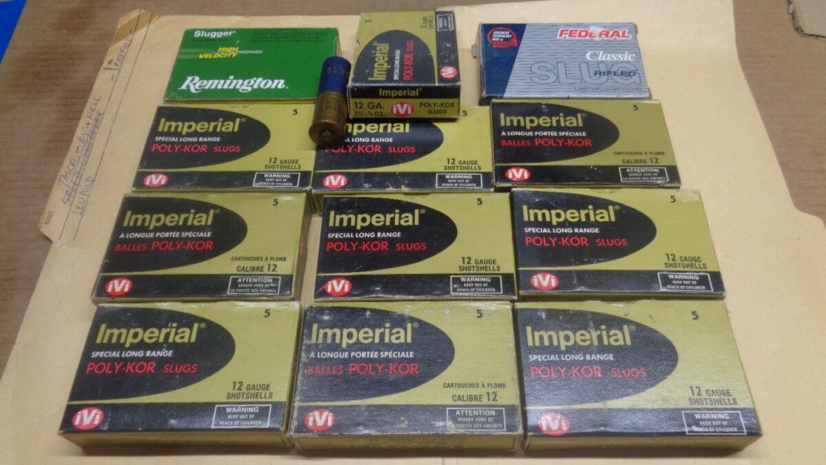 12 BOITES (5) SLUGS .12 2¾” IMPÉRIAL