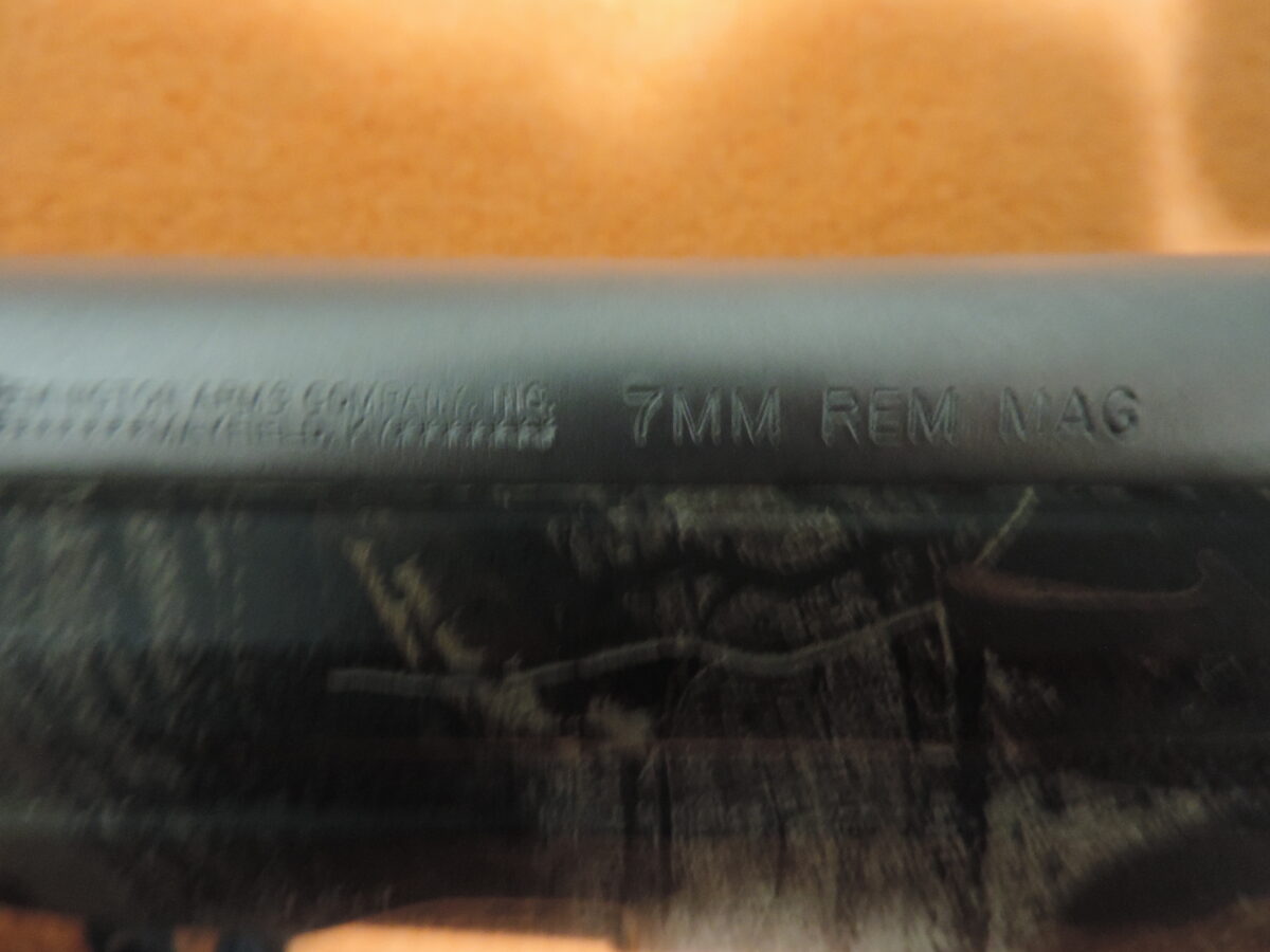 Rémington 7mm Magnum model 770 camo stainless avec scope