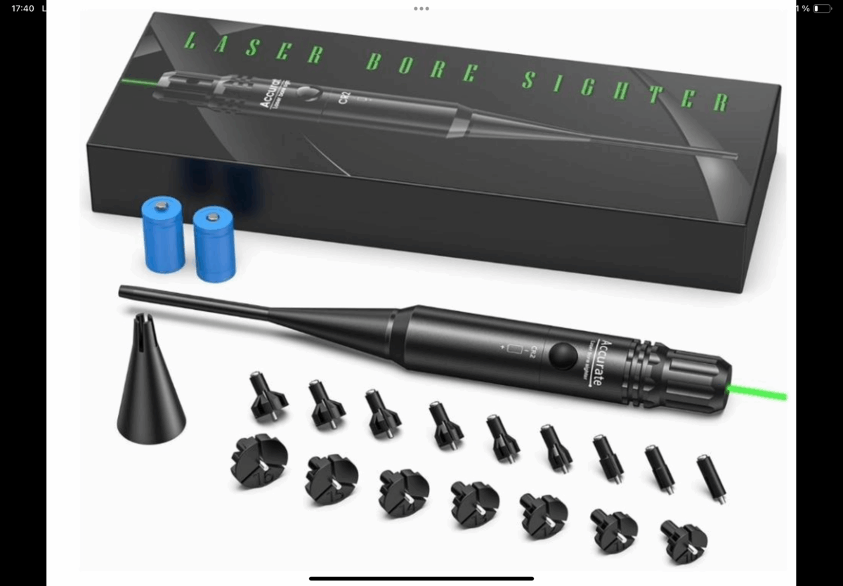Outil d’alignement laser pour calibre .17 à 12GA