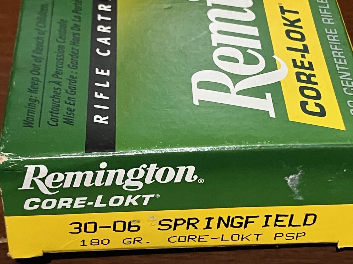 Munitions 30-06 180 gr